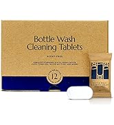 Cleanomic - Bottle Wash Cleaner Tablets (12 Pack) - Water Bottle Cleaning Tablets, Water Bottle C...