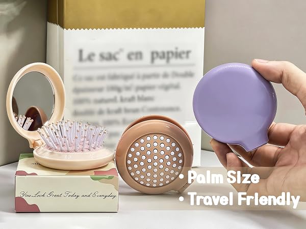 portable hair brush