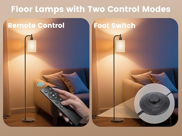 floor lamp with foot switch