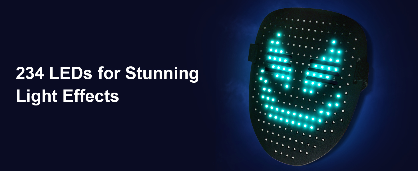 led Halloween mask