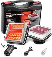 Nilight Magnetic Trailer Lights for Towing Light Kit 2PCS 58LED Wireless Tow Tail Light Rechargea...