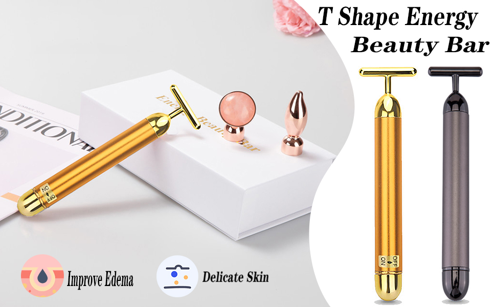 t shape face massage tool
