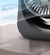 TRILINK Small USB Desk Fan – 5-Speed Mini Table Fan with Adjustable Tilt, Ultra Quiet, USB Powere...