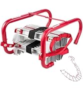 VEVOR Fire Escape Ladder, 2-Story 13FT Retractable Emergency Fire Ladder, Lightweight Aluminum Al...