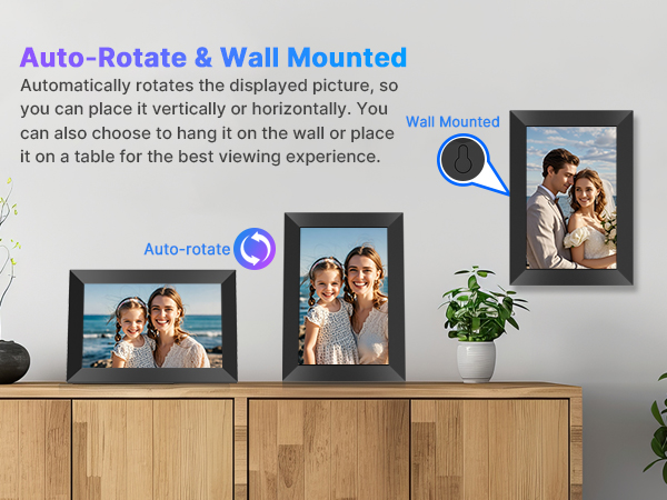 Auto-rotate&Wall Mounted