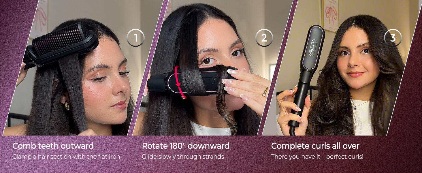 TYMO Flat Iron Hair Straightener Brush