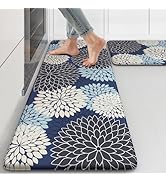 Collive Anti Fatigue Kitchen Mats 2PCS,Boho Kitchen Rugs Non Slip Rubber Backing,Farmhouse Waterp...