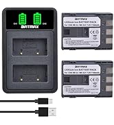 Batmax 2Pcs NB-2L NB-2LH Battery + Dual USB LED Charger for Canon PowerShot G7 G9 S80 S70 S60 S50...