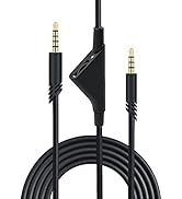 Mcbazel 2M 6.5 Feet Replacement Headset Cable with Volume Control for Astro A10/ A30/ A40, Headse...
