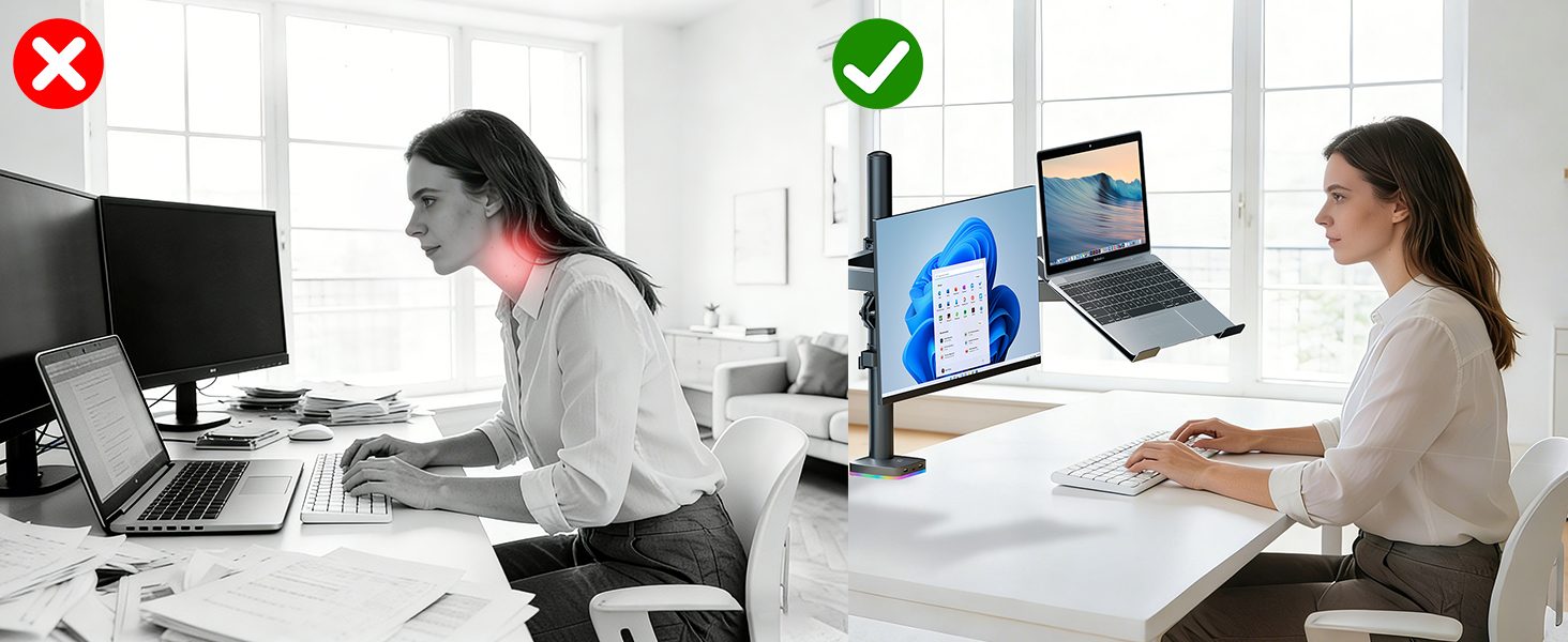 Monitor &amp;amp; Laptop Mount Stand