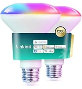 Linkind Matter Smart Light Bulb,1200LM 85W BR30 Smart Flood Light Bulbs Work with Alexa, Apple Ho...