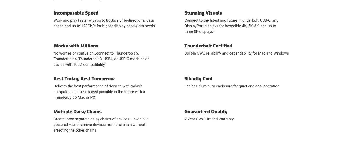 Cable included Hub dock docking station usb usb-a usb-c thunderbolt 3 4 5 three display 4k 8k