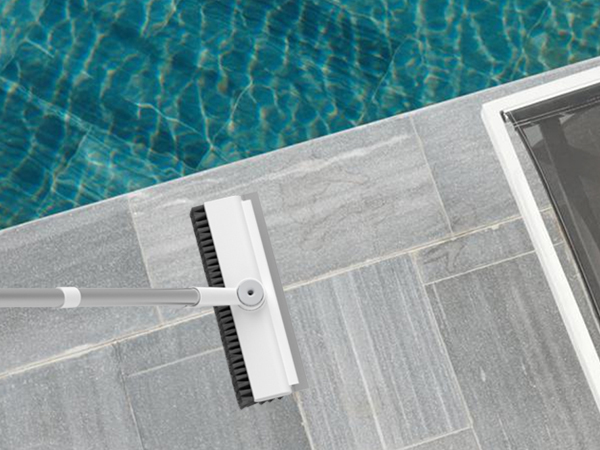 push brush with stiff bristle scrubbing