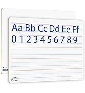 2pack 9x12 inches Dry Erase Board Lapboard Reusable Lined Erasable Ruled Writing Note Pad Lapboar...