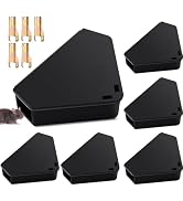 Qualirey 6 Pcs Mice Station with Key Triangle Bait Station Reusable Rodent Trap Bait Box, Keeps C...