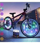 TINANA 2 Tire Pack LED Bike Wheel Lights Ultra Bright Waterproof Bicycle Spoke Lights Cycling Dec...