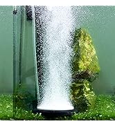 hygger Aquarium Air Stone Kit, Fish Tank Bubbler, Nano Furnace Flue Round Air Stone Disk Set for ...
