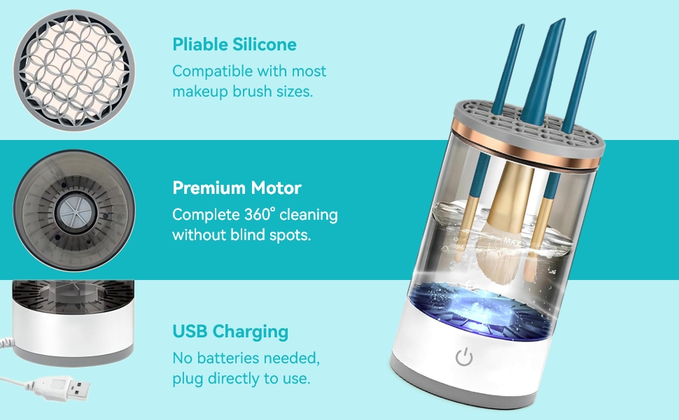electric makeup brush cleaner machine