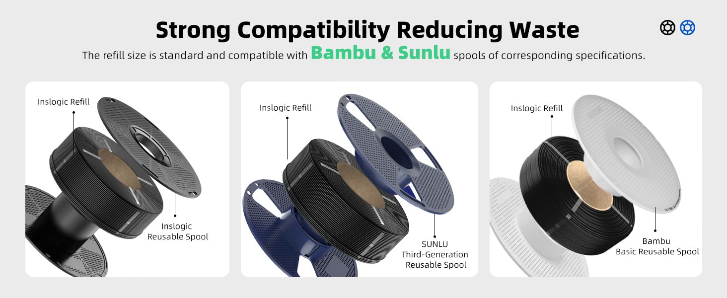 PLA PRO 3D Printer Filament 1kg black