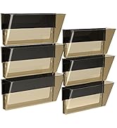 Storex Legal-Size Magnetic Wall Pocket – Plastic File Organizer, Heavy-Duty Magnet Holds 5lbs, Cl...