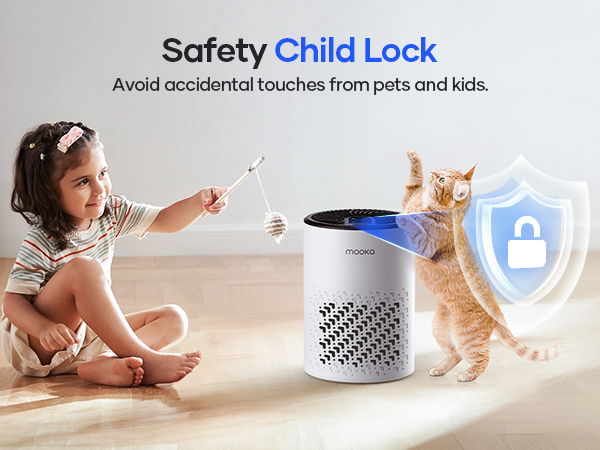 air purifier with child clock