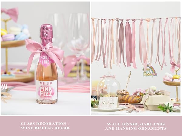 dusty rose ribbon for gift wrapping