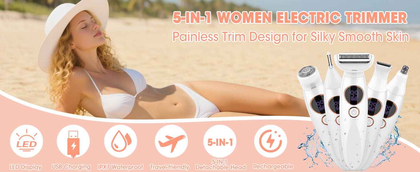 5-IN-1 WOMEN ELECTRIC TRIMMER