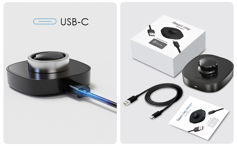 Compatible with Oura Ring Gen3 Charger - Size 6, 7, 8, 9, 10, 11, 12, 13 