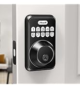 Keyless Entry Door Lock, Zowill Electronic Keypad Deadbolt Smart Lock with Auto Lock, Anti-Peepin...