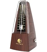 AUPHY Mechanical Metronome with Accent Bell, Classic Shape, Accurate Beat, Multiple Beat Modes, S...