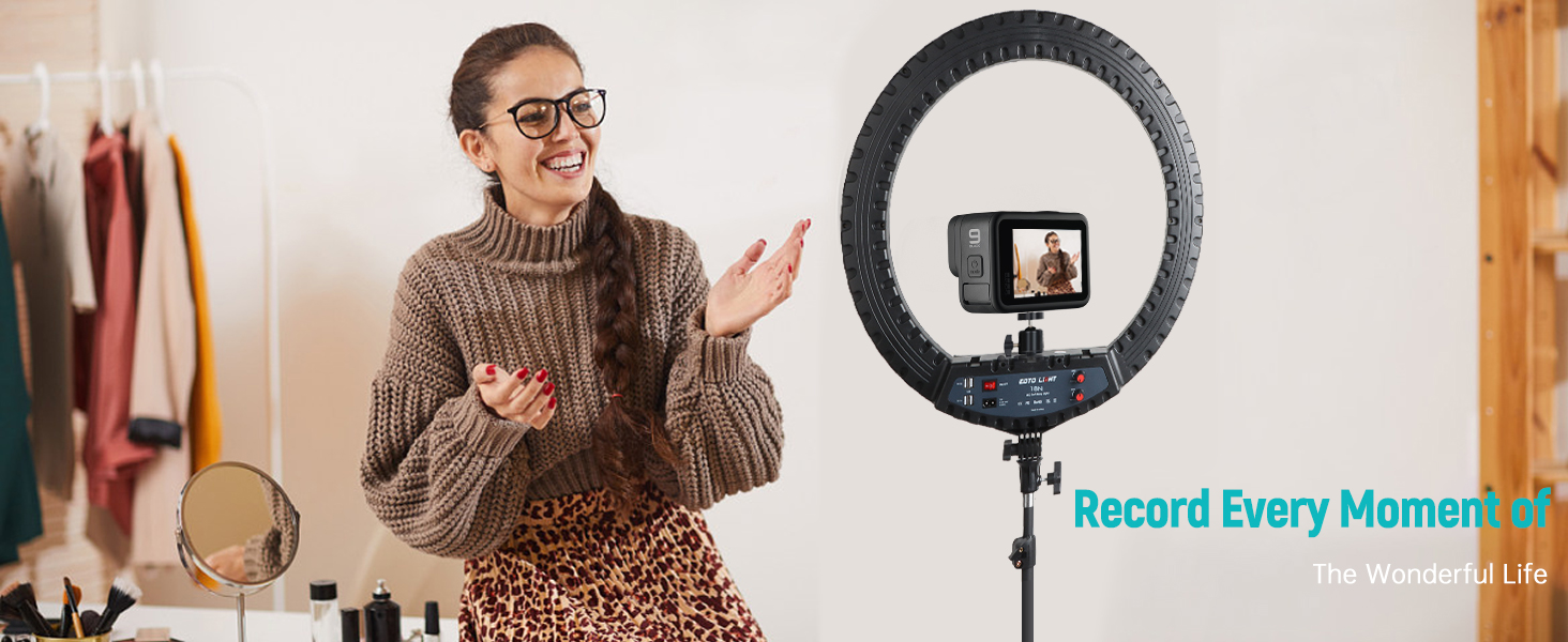 led ring light for vlog