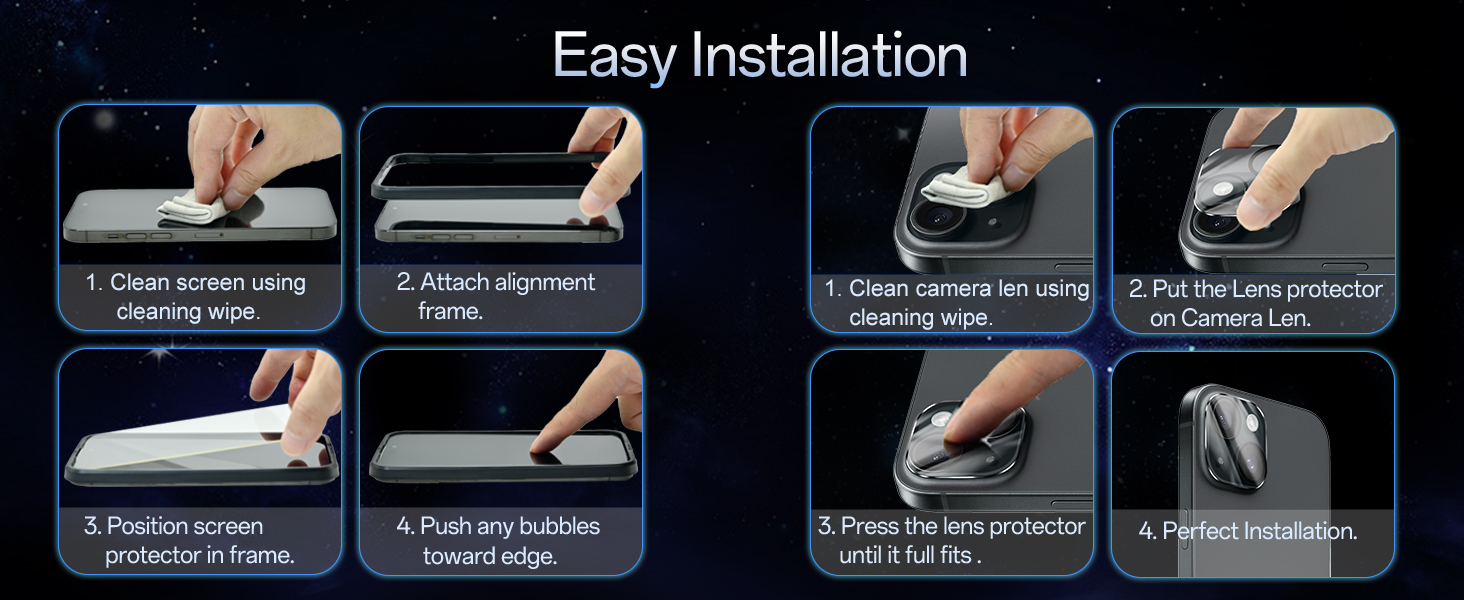 A+07 screen protector+lens