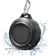 Kunodi Outdoor Waterproof Bluetooth Speaker, Wireless Portable Mini Shower Travel Speaker with Su...