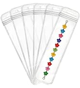 MITOB 100 Pack (Usable 1.77x7.28 inch) Long Clear Resealable Zipper Bags with Hang hole Self Seal...