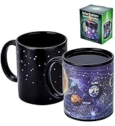 Antner Magic Heat Changing Coffee Mug Solar System Ceramic Heat Sensitive Color Changing Cup,12 oz