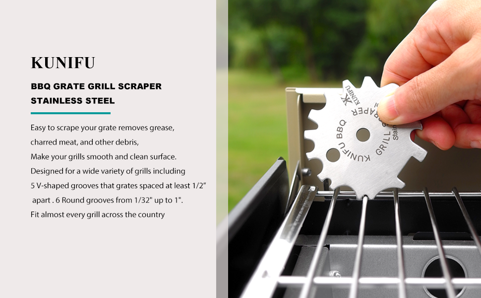 KUNIFU BBQ GRILL SCRAPER