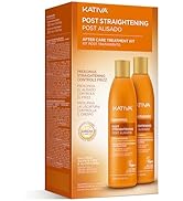 Kativa Post-Straightening Hair Care Kit – Salt-Free Shampoo &amp; Conditioner with Vegetal Keratin &amp; ...