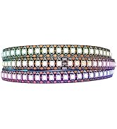 LOAMLIN Individually Addressable RGB LED Strip 3.2FT 5050 SMD with WS2812 IC Control Smart Flexib...