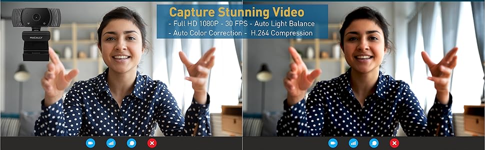 Full 1080P Webcam with Tripod