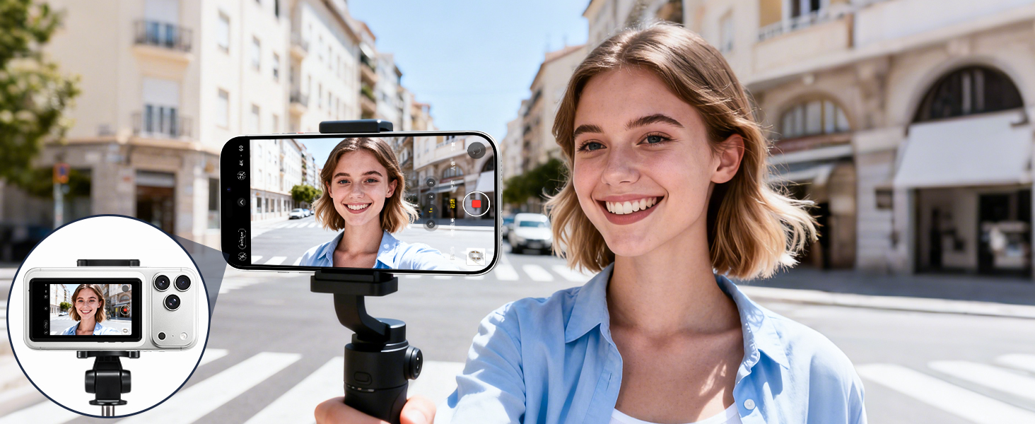 phone mirror for back camera recording