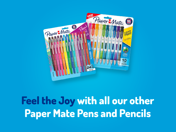 feel the joy paper mate flair clearpoint writing colorful trendy student teacher gift pens pencils