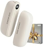 2 in 1 Magnetic Hand Warmers, Portable Rechargeable Pocket Heater, 45-60? 3-Level Adjustable with...