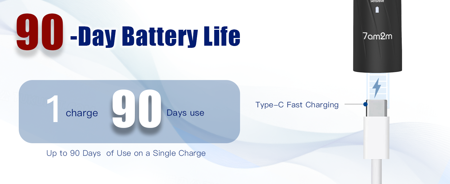Up to 90 Days of Use on a Single Charge