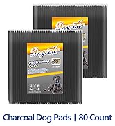 Dogcator 80 Count Charcoal Pee Pads for Dogs, 28"x34" Activated Charcoal Dog Pee Pads, Odorless P...