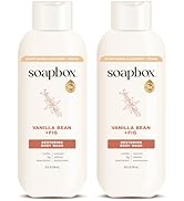 Soapbox Body Wash, Vanilla Bean &amp; Fig Liquid Body Wash, Moisturizing Soap with Shea Butter, Vegan...