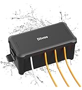Diivoo Medium Weatherproof Extension Cord Cover, Outdoor Plug Protector Waterproof, Outdoor Exten...