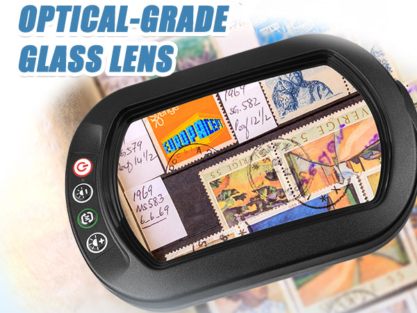 magnifying glass with light