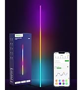VOCOlinc Smart LED Floor Lamp, Modern Floor Lamp with Voice Control, 16 Million Colors, Multiple ...