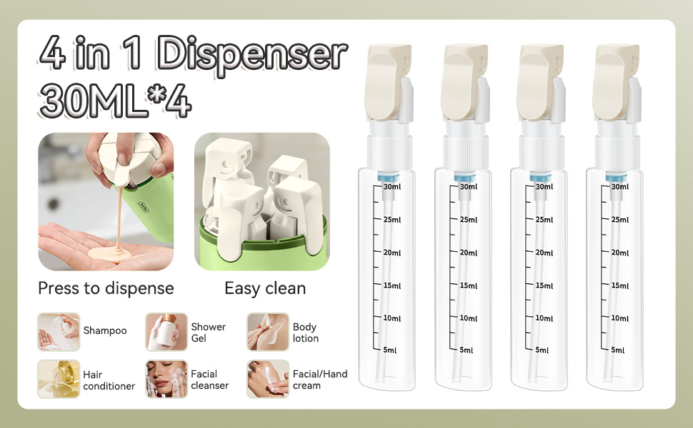 travel toiletry bottles mini shampoo dispenser portable travel bottle set