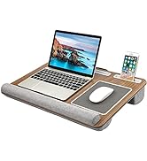 HUANUO Lap Desk - Fits up to 17 inches Laptop Desk, Built in Mouse Pad &amp; Wrist Pad for Notebook, ...